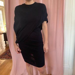 Alexander Wang Black Slouchy Dress